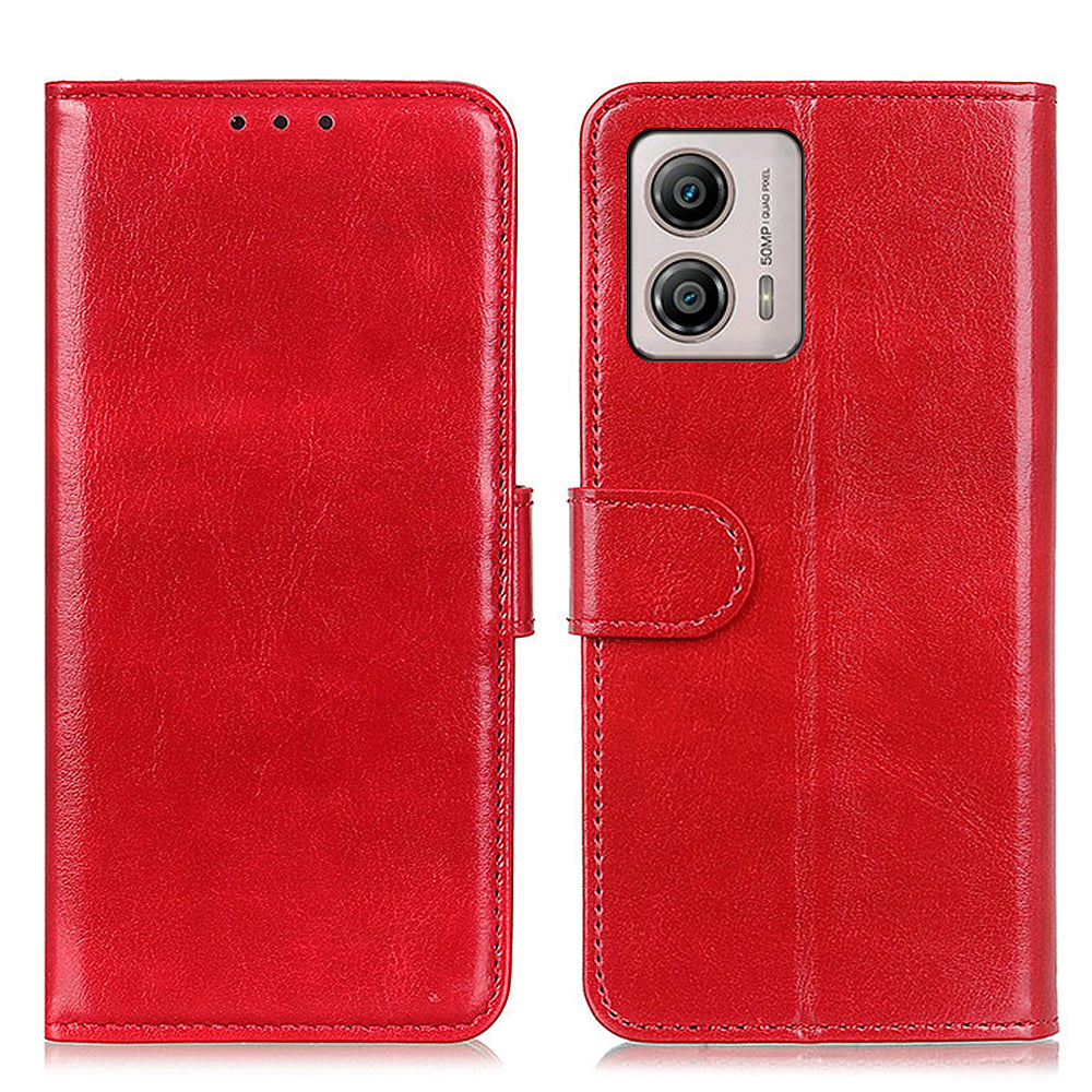 PU Leather Phone Case for Motorola Moto G53 5G G13 4G G23 4G Crazy Horse Texture Stand Wallet Phone Cover PU Leather Phone Case for Motorola Moto G53 5G G13 4G G23 4G Crazy Horse Texture Stand Wallet Phone Cover
